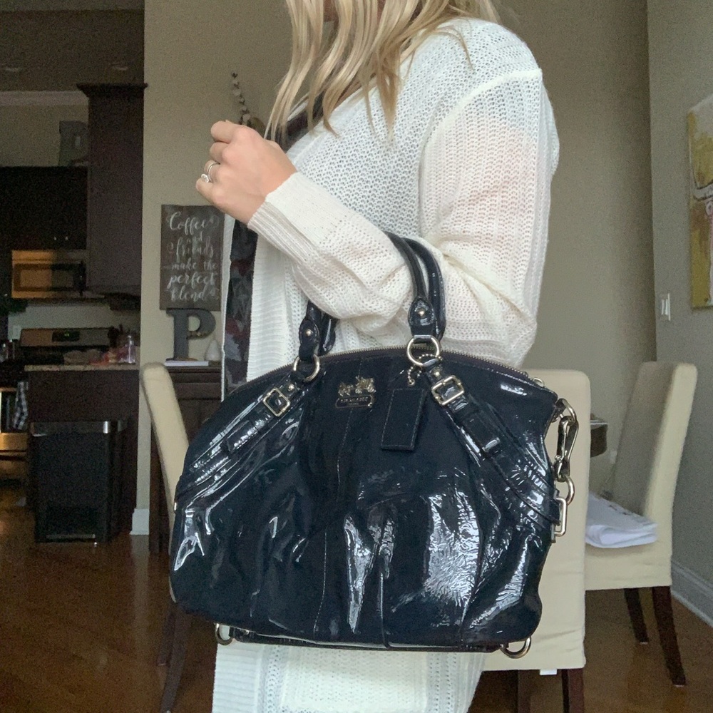 Beautiful blue coach purse